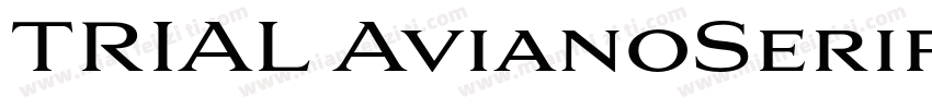 TRIAL AvianoSerifBold字体转换